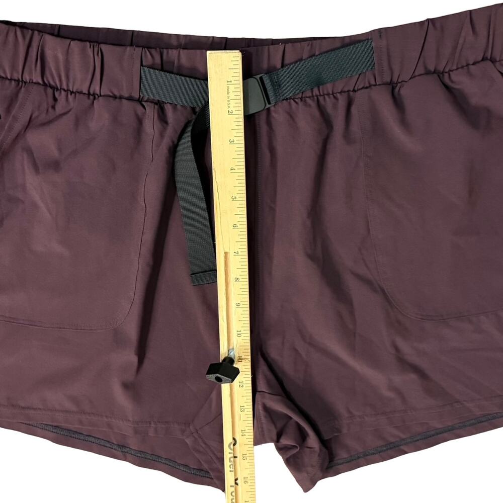 Z by Zella Eggplant Dark Purple Take A Hike Workout Shorts size XL NEW Tags - Picture 7 of 13
